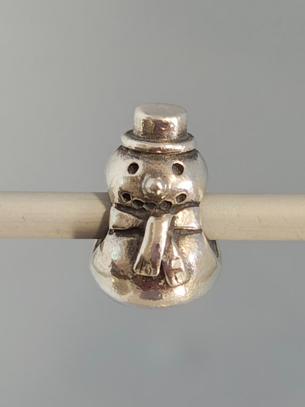 Authentic Pandora Retired Snowman Christmas Charm – 790374
